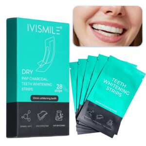 Set Benzi pentru Albirea Dintilor, IVISMILE, DRY Professional, Efect Intensiv, fara Peroxid, Tratament 14 zile