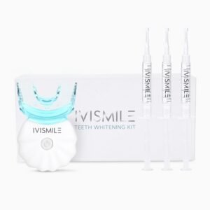 Set pentru Albirea Dinților IVISMILE® Shell, Aparat cu LED, Gel pentru Albire, Gutieră, Alb